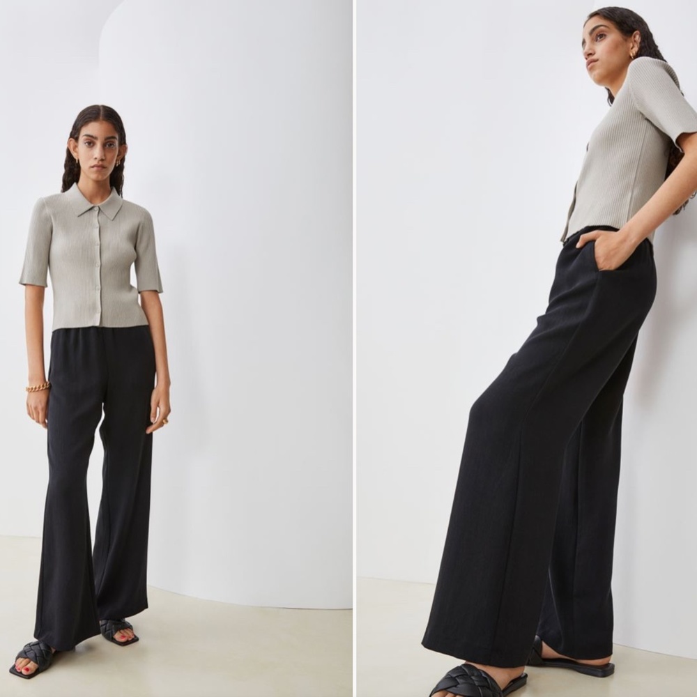 Wide Cut Pull on Pants